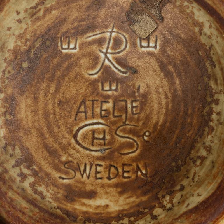 Carl-Harry Stålhane, a stoneware vase and Marianne Westman, a bowl, Ateljé Rörstrand.