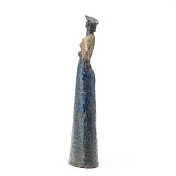 Åke Holm, skulptur, stående dam, Höganäs, sannolikt 1950-tal.