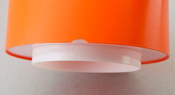 TAKLAMPOR, 4 st, Uno & Östen Christiansson för Luxus, 1900-talets andra hälft. Höjd ca 27 cm.