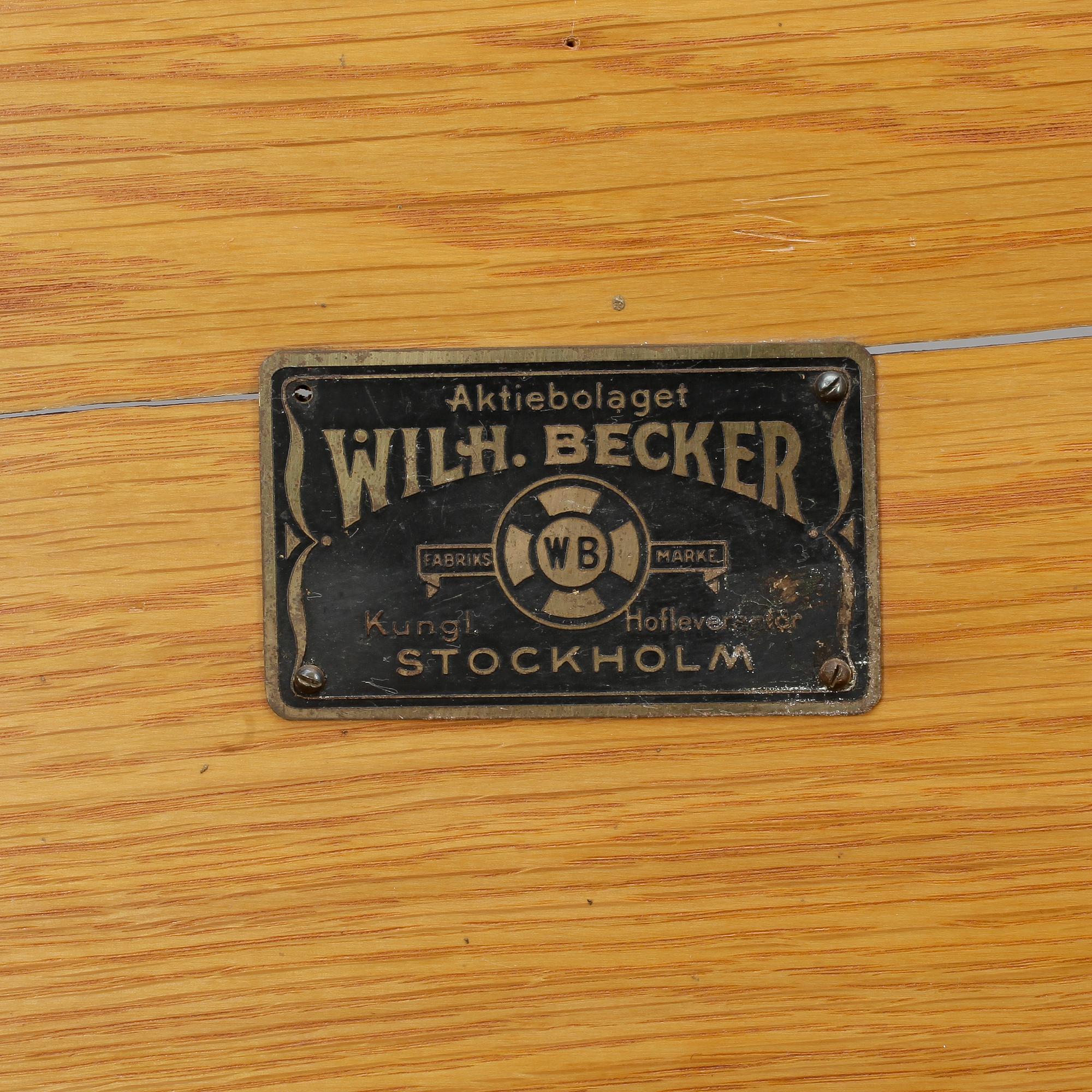 KONSTNÄRSSCHATULL, Wilhelm Becker, omkring 1900.