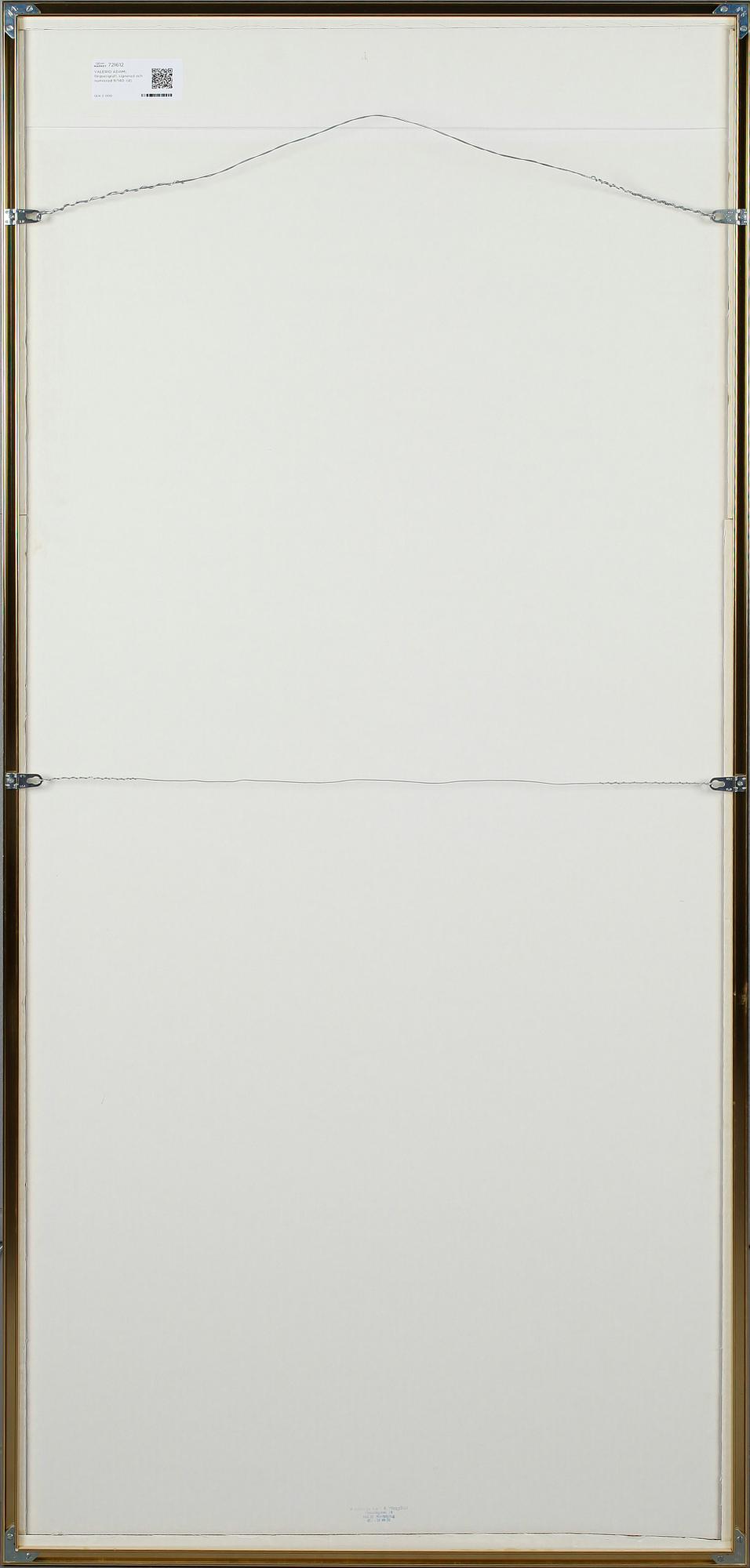 VALERIO ADAMI, färgserigrafi, signerad och numrerad 9/140.