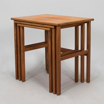 Olof Ottelin,  A 1960s 'Triplex' nesting table for Oy Stockmann Ab, Keravan Puusepäntehdas, Finland.