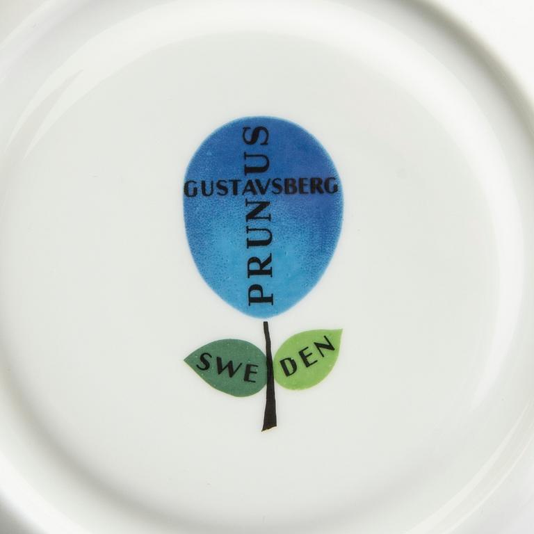 Stig Lindberg, a 13 pcs Prunus service from Gustavsberg.