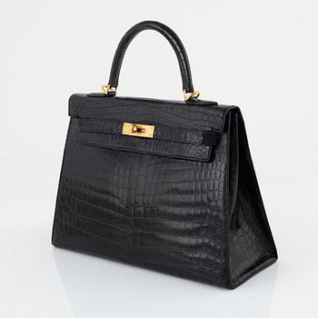 Hermès, väska, "Kelly II Retourne 32", 1950/60-tal.