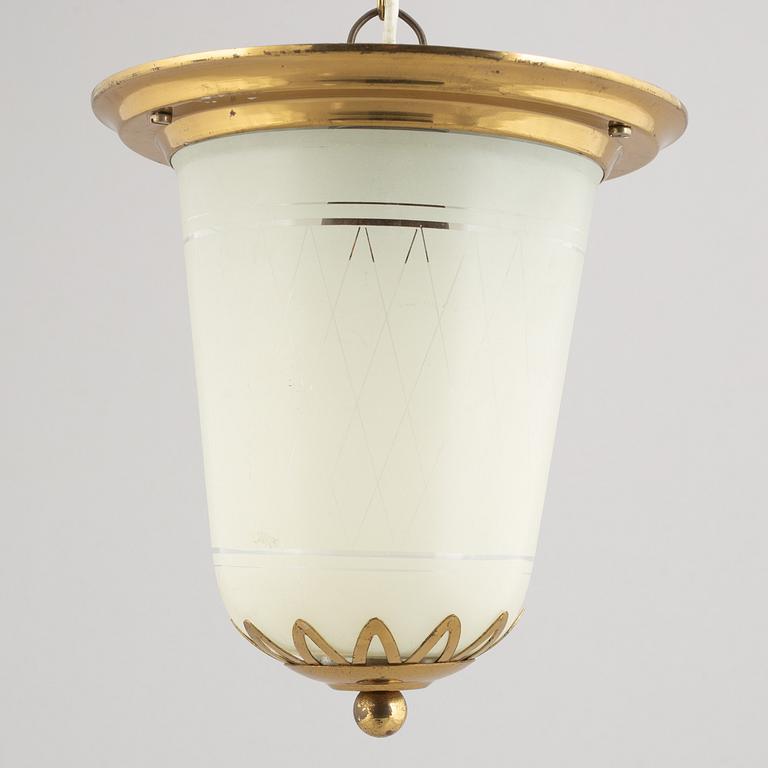 A Swedish Modern ceiling lamp, 1940's.