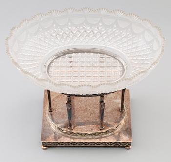 JARDINJÄR, nysilver, gustaviansk stil, AG Dufva, daterad 1908.