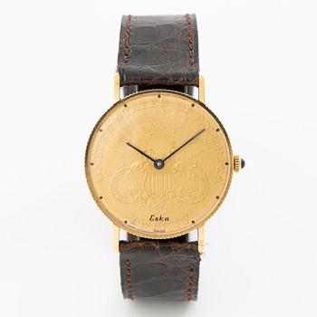 Eska Coin Watch “Twenty Dollars”, wristwatch, 33 mm.