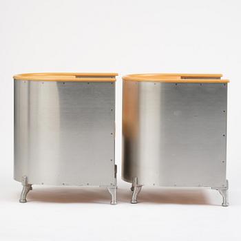 Mats Theselius, fåtöljer, ett par, "Aluminiumfåtölj", Källemo, Värnamo, efter 1990.