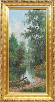 LEONARD WIDH, olja på duk, sign o dat 1904.