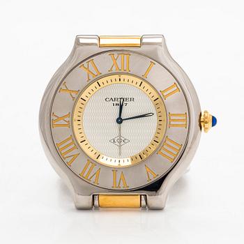 Cartier, Must 21, herätyskello, 56 mm.