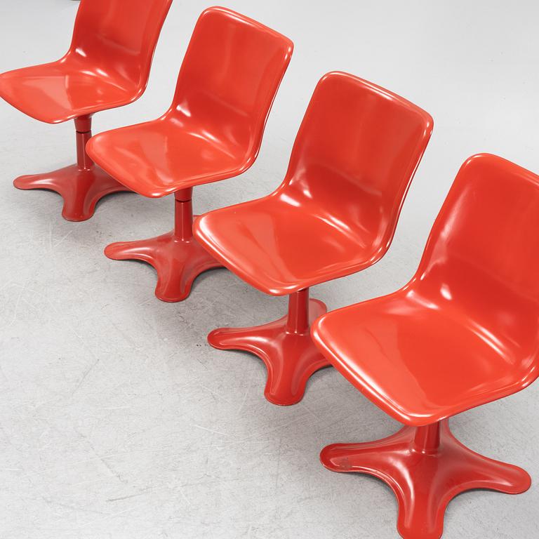 Yrjö Kukkapuro, stolar, 4 st, "415A" för Haimi 1970-tal.