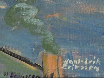 Hans Erik Eriksson, oil on canvas laid on panel, signed.