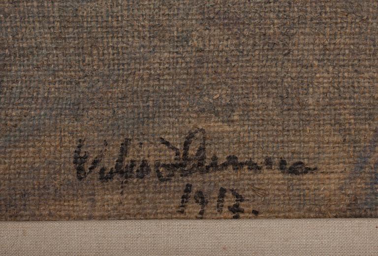 VILJO HURME, olja på duk, signerad och daterad 1917.