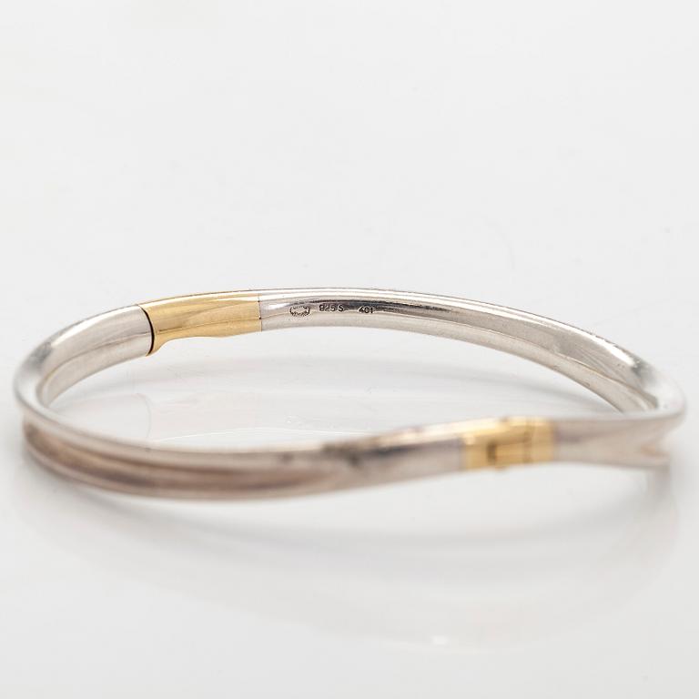 Minas Spiridis, armring, silver, Georg Jensen.
