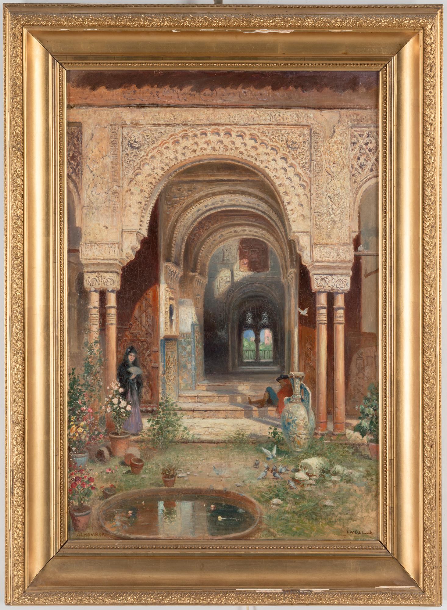 FRANS WILHELM ODELMARK, oil on canvas, signed.