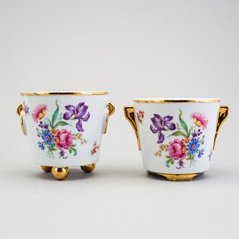 A pair of flowerpots, Upsala Ekeby and Karlskrona.