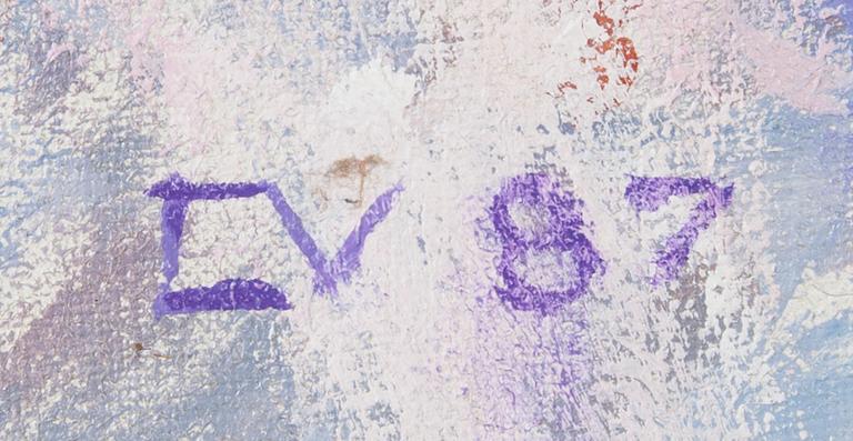 ELLA VÄHÄSARJA, olja på duk, signerad och daterad -87.