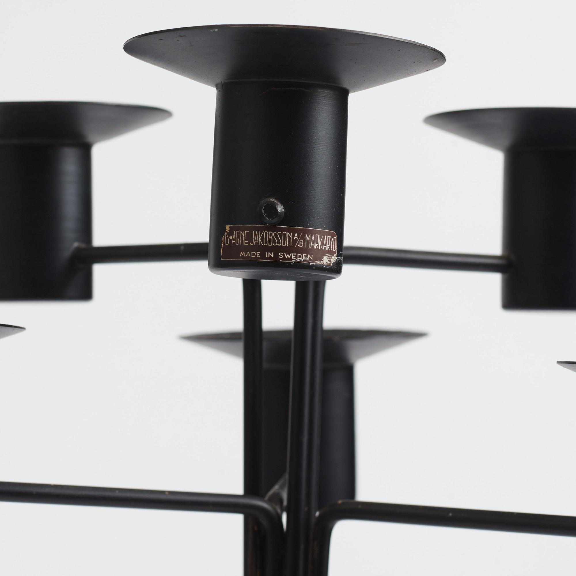 Hans-Agne Jakobsson, a pair of floor candelabra, model "L5", Hans Agne Jakobsson AB, Markaryd, 1950-60s.