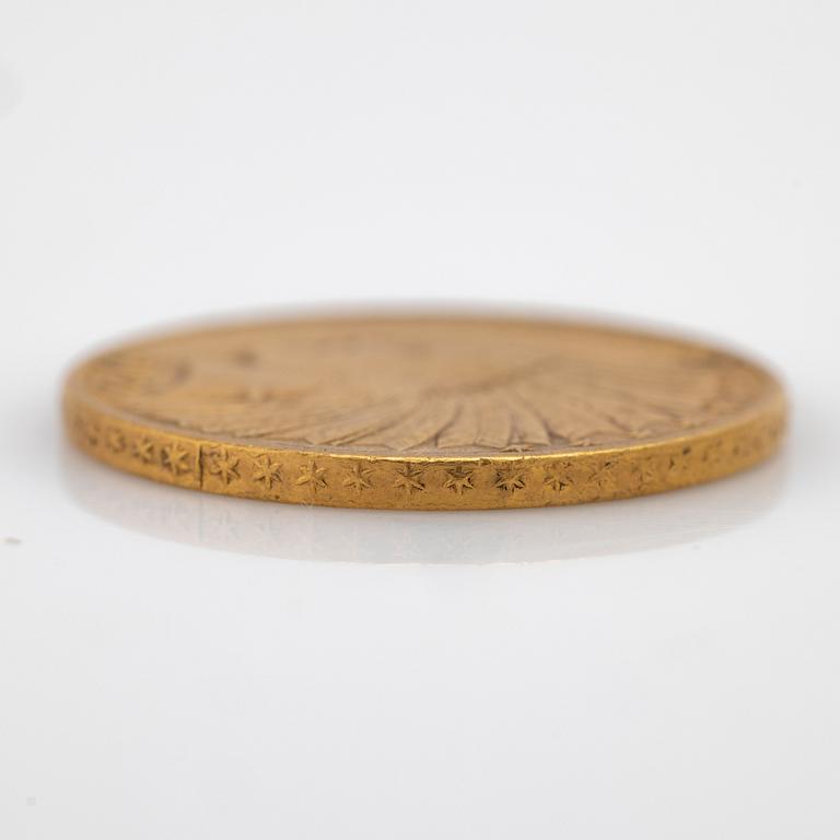 Gold coin USA, 10 dollars 1912.