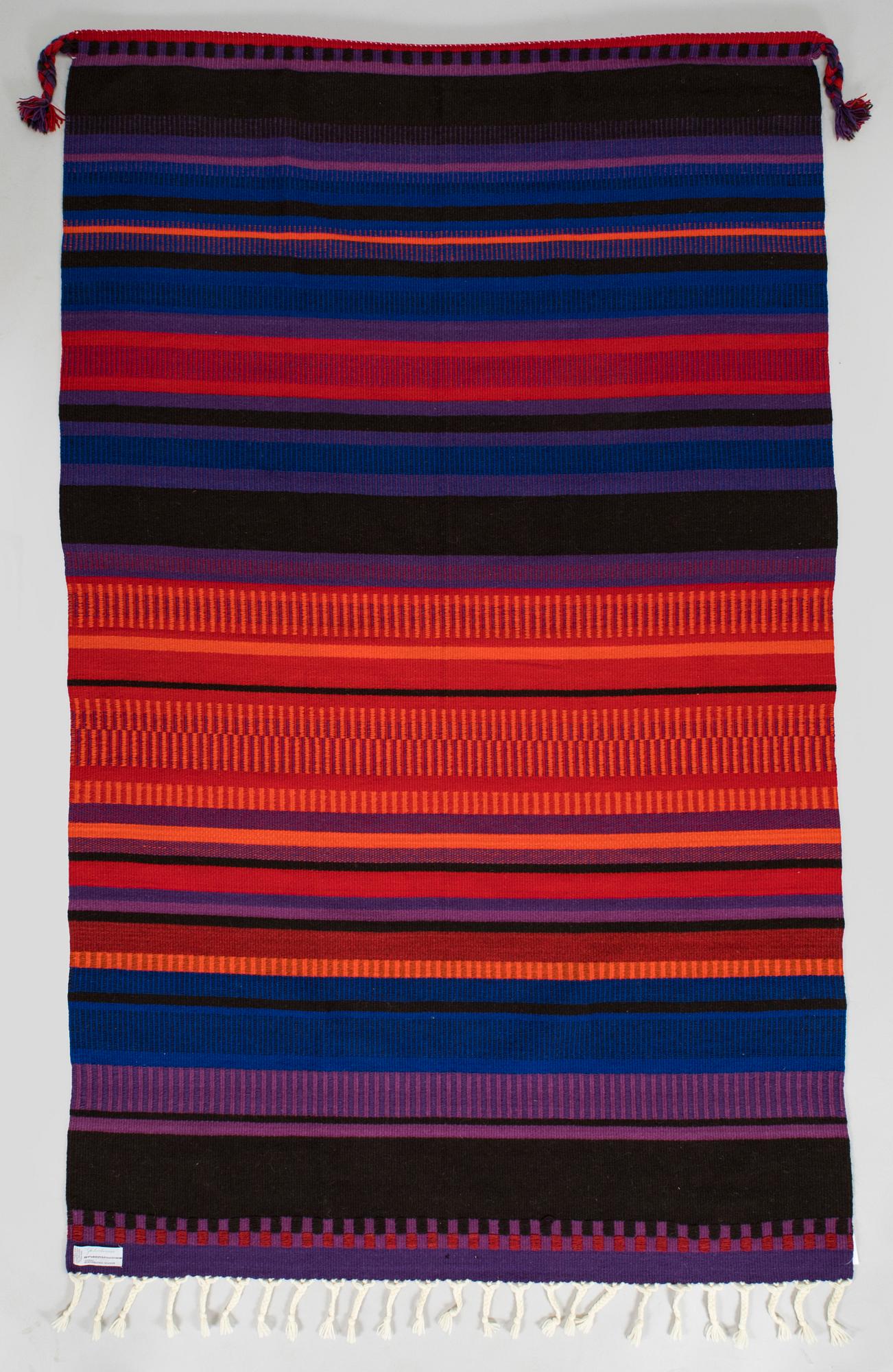 Elsa Montell-Saanio, rana / väggbonad,  "En natt i fjällen"  Finland. Ca 215 x 130 cm.