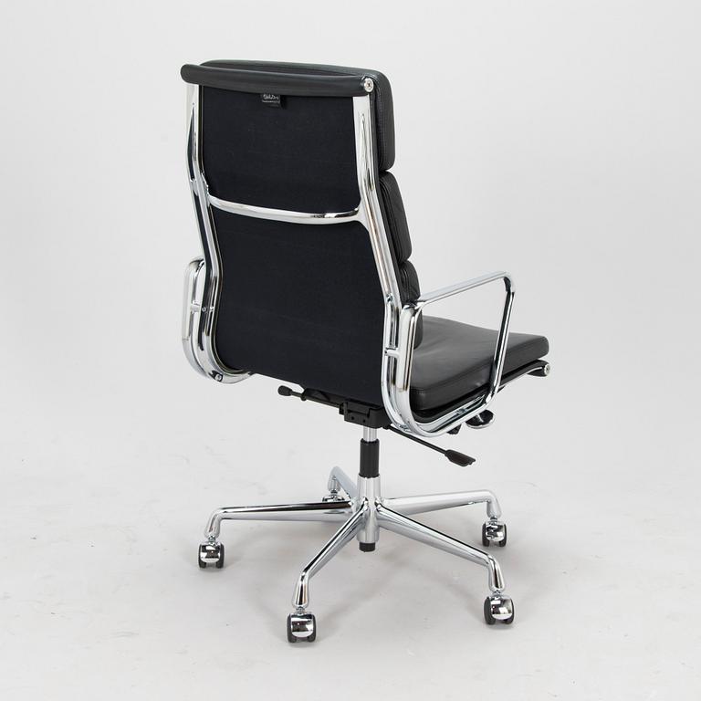 Charles & Ray Eames, a 21st-century "Soft Pad Chair EA 219, high backrest" office chair, Vitra.