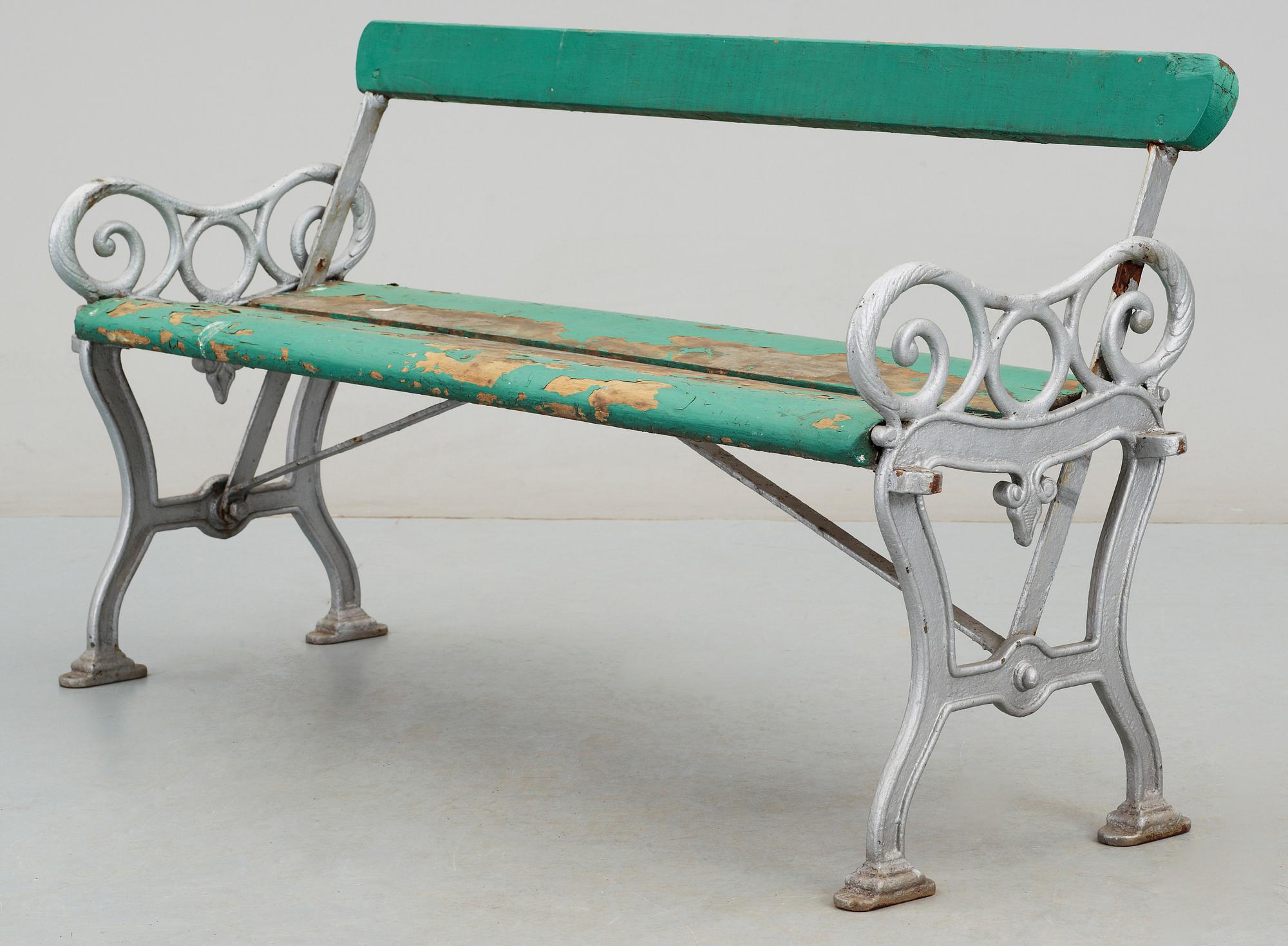 PARKBÄNK, s.k Vändbänk, 1800/1900-tal.