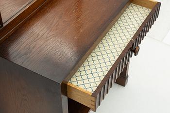 Hall furniture consisting of a chest of drawers and a mirror, first half of the 20th Century.