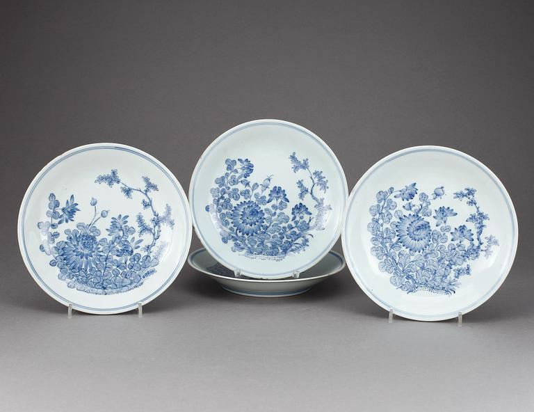 FAT, 4 st, porslin, Kina 1800-tal.