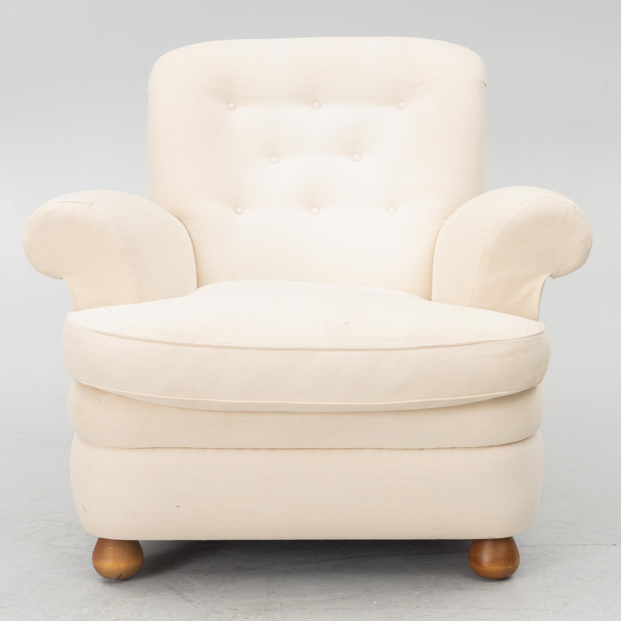Josef Frank, a model 366 armchair, Firma Svenskt Tenn.
