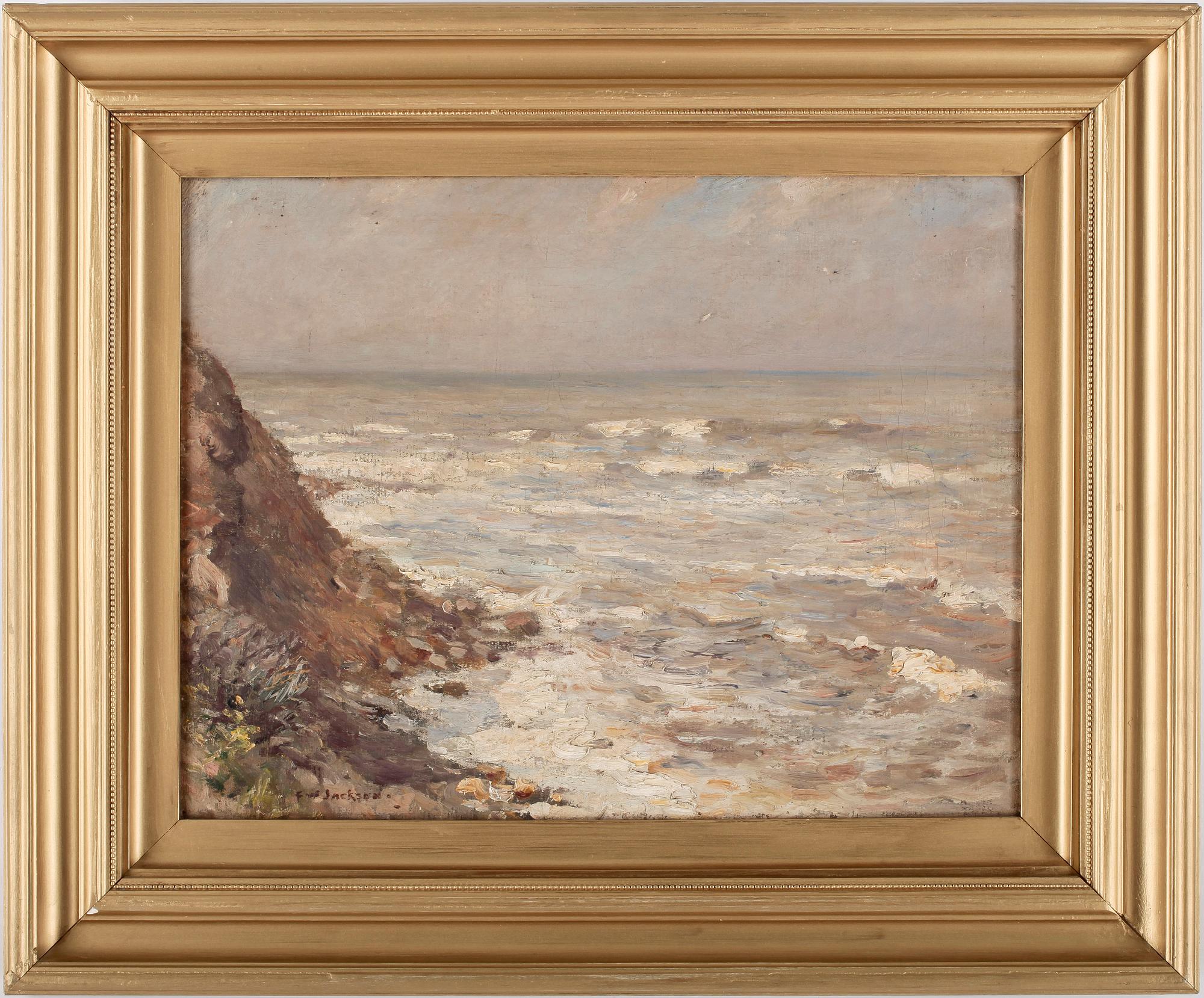 FREDRICK WILLIAM JACKSON, olja på duk, sign.