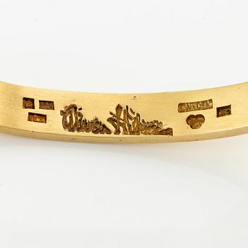 Wiwen Nilsson, armband 18K guld med trappslipade ametister, Lund 1972.