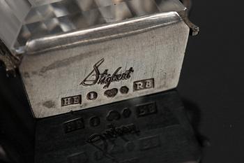 HALSBAND MED HÄNGE, silver med bergkristall. Design Stigbert, Stockholm, 1943.