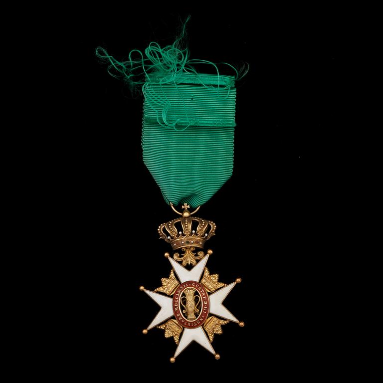 ORDENSTECKEN, 18 k Guld, Vasaorden, vikt ca 18g.