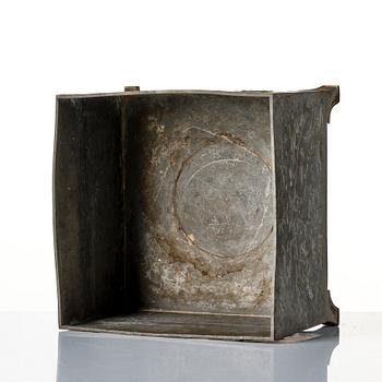 Nils Fougstedt, a pewter jardiniere, Svenskt Tenn, Stockholm, Sweden 1928.