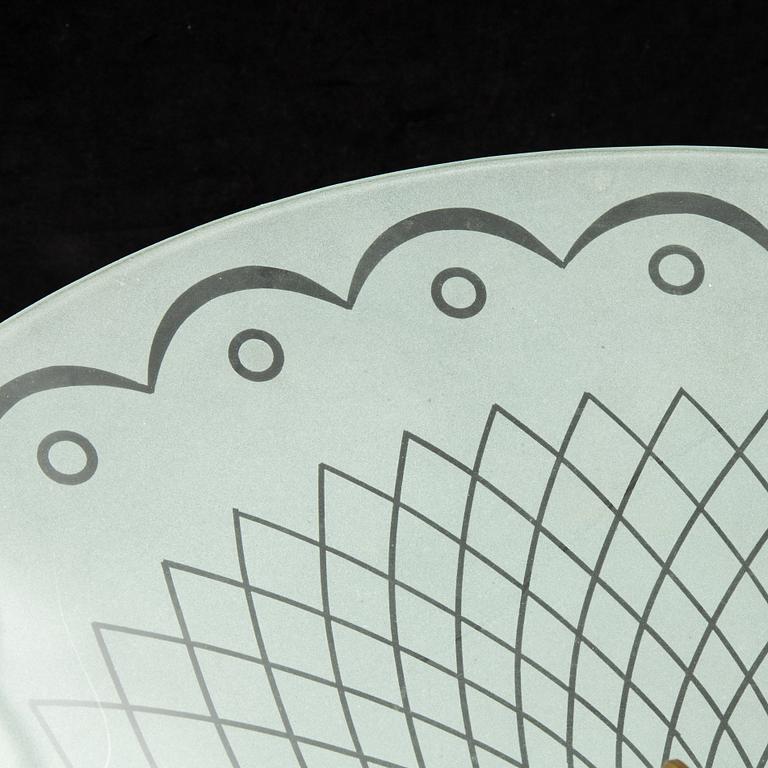 A ceiling lamp ca 1940's, possibly Orrefors.