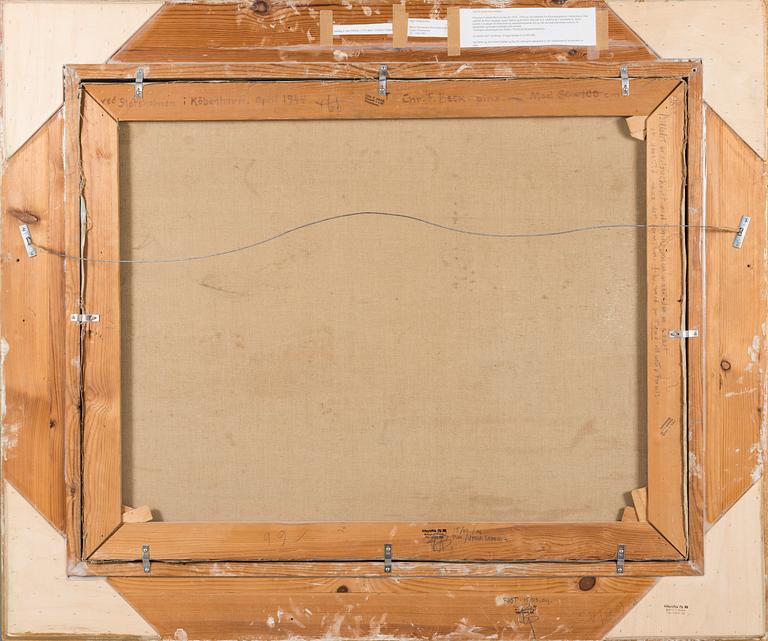 CHRISTIAN FREDERICK BECK, oil on canvas, signed and dated 1944.