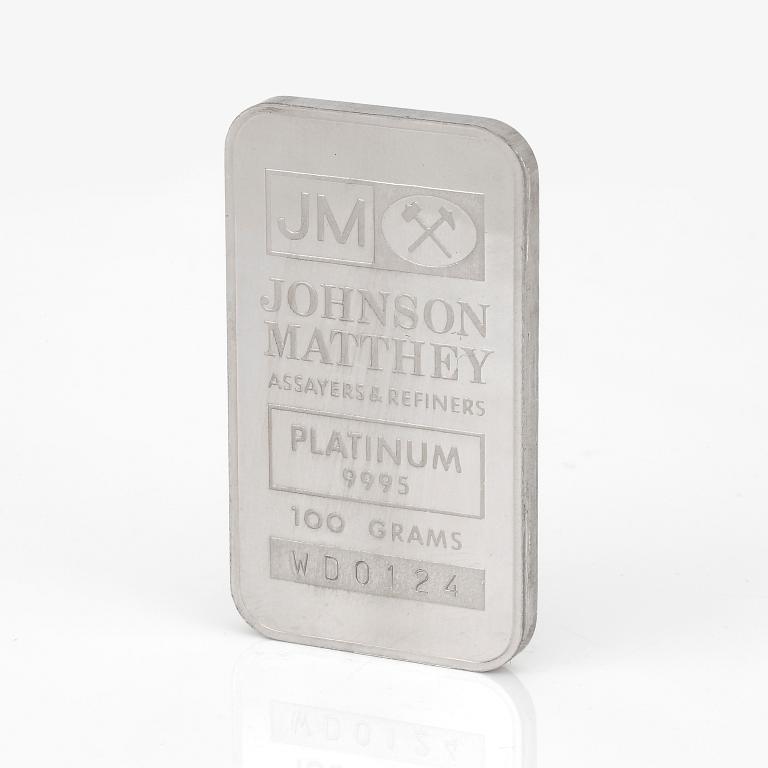 TACKA, platina, 100 g, Johnson Matthey.