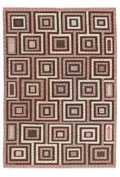 295A. Ann-Mari Forsberg, a carpet, "Tvistrutan", flat weave, c. 275 x 195 cm, signed AB MMF AMF.