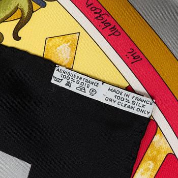 Hermès, scarf, "La ronde des heures".