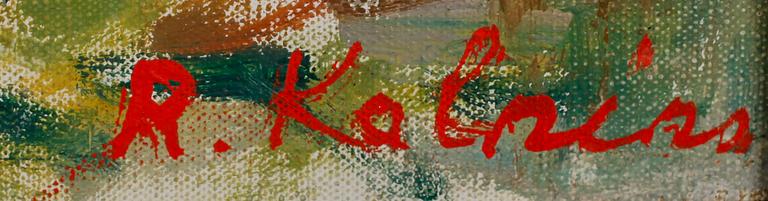 REINHOLDS KALNINS, olja på duk, signerad.