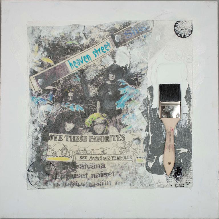 KARI RIIPINEN, Kollage, sign. och dat. 2011, även a tergo.