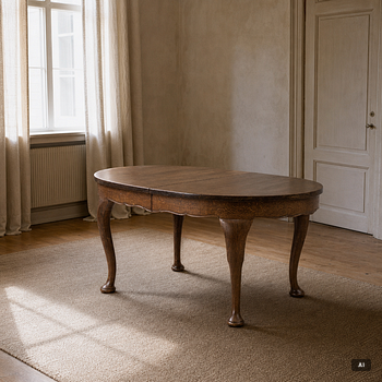 A Roccoco style dining table, Nordiska Kompaniet, 1917.