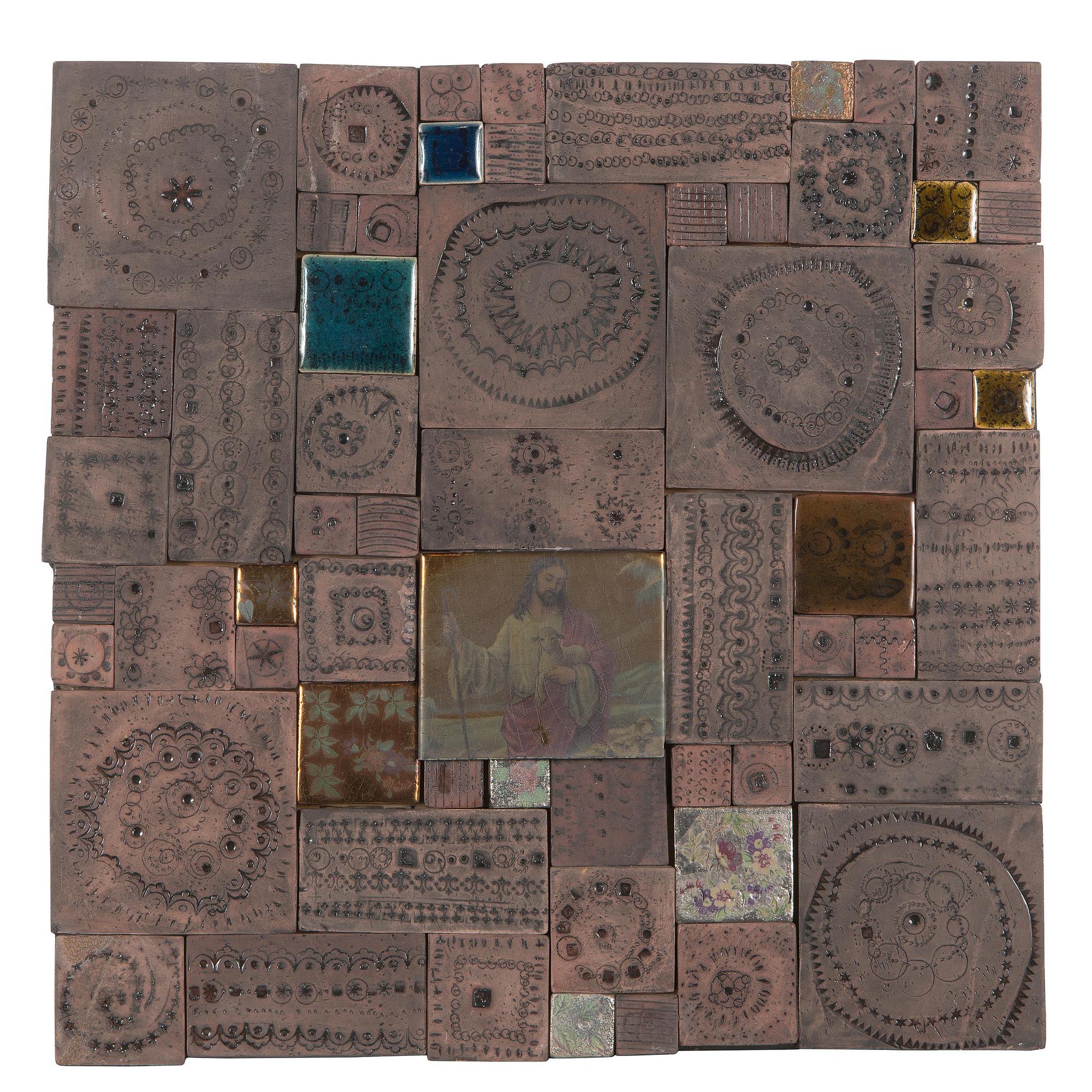 Rut Bryk, relief, signed a tergo.