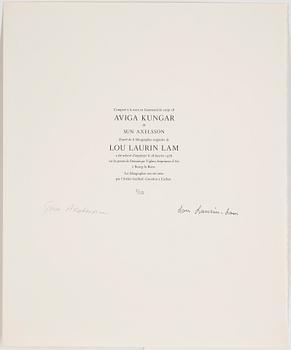 LOU LAURIN-LAM, mapp, 6 st litografier, signerade och numrerade 7/150.
