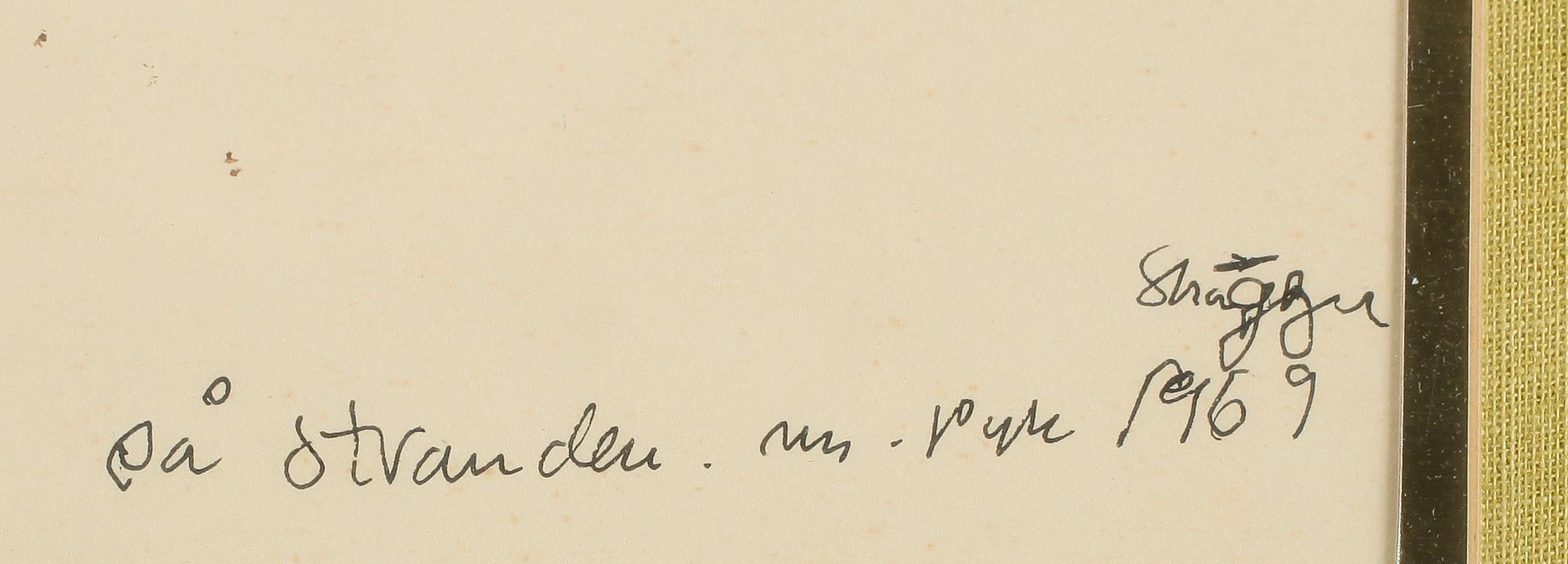MADELEINE PYK, akvarell, signerad och daterad 1969.