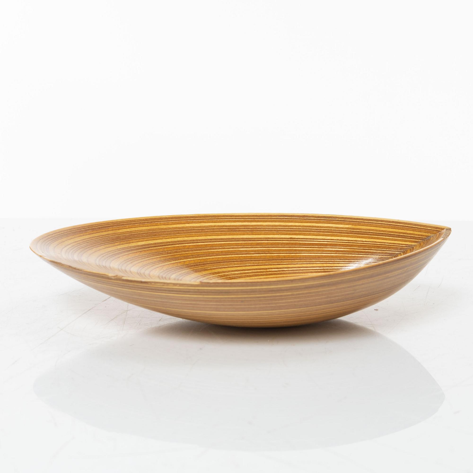 Tapio Wirkkala, a birch plywood dish, Finland 1950s.
