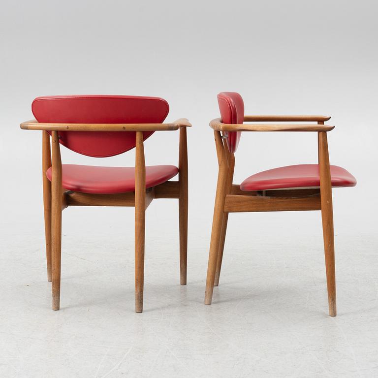 Finn Juhl, six model 109 armchairs, onecollection, House of Finn Juhl, Denmark.