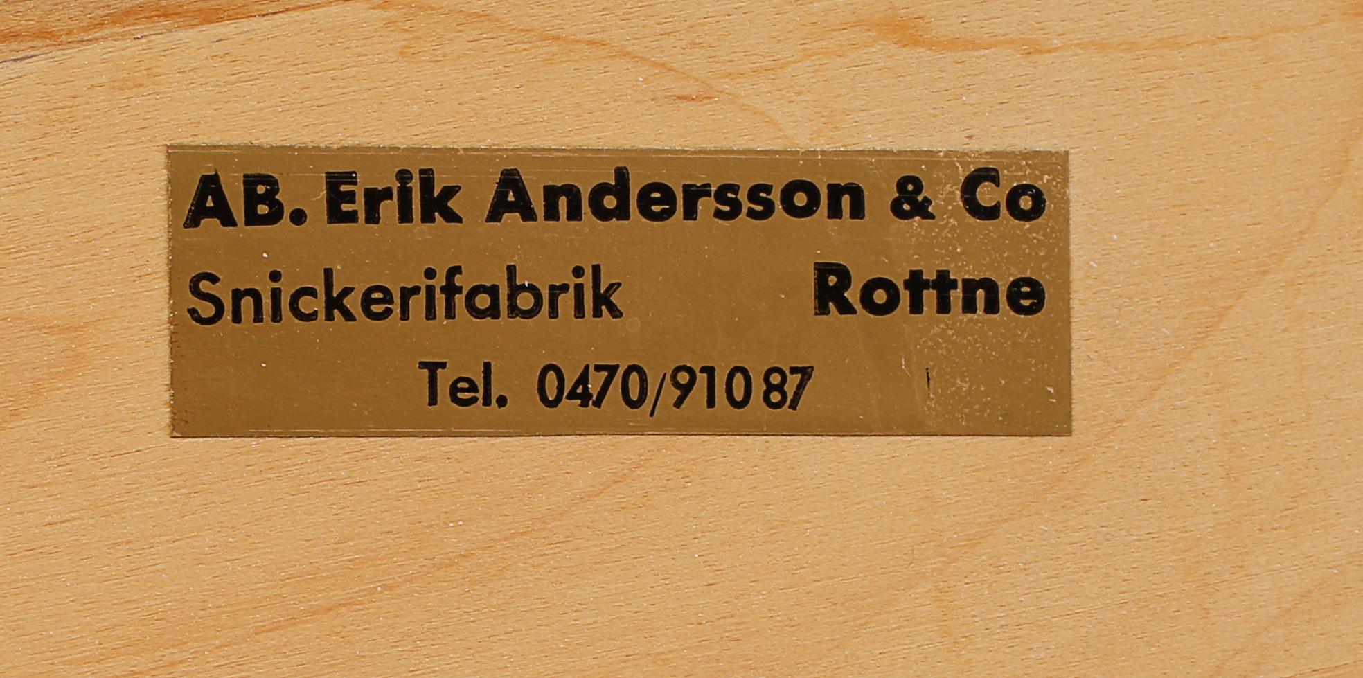 SÄNGBORD, ett par, Erik Andersson & Co, Rottne, 1900-talets andra hälft.