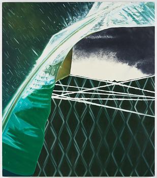 Christine Keefe, acrylic on canvas, signed and dated -88 verso.