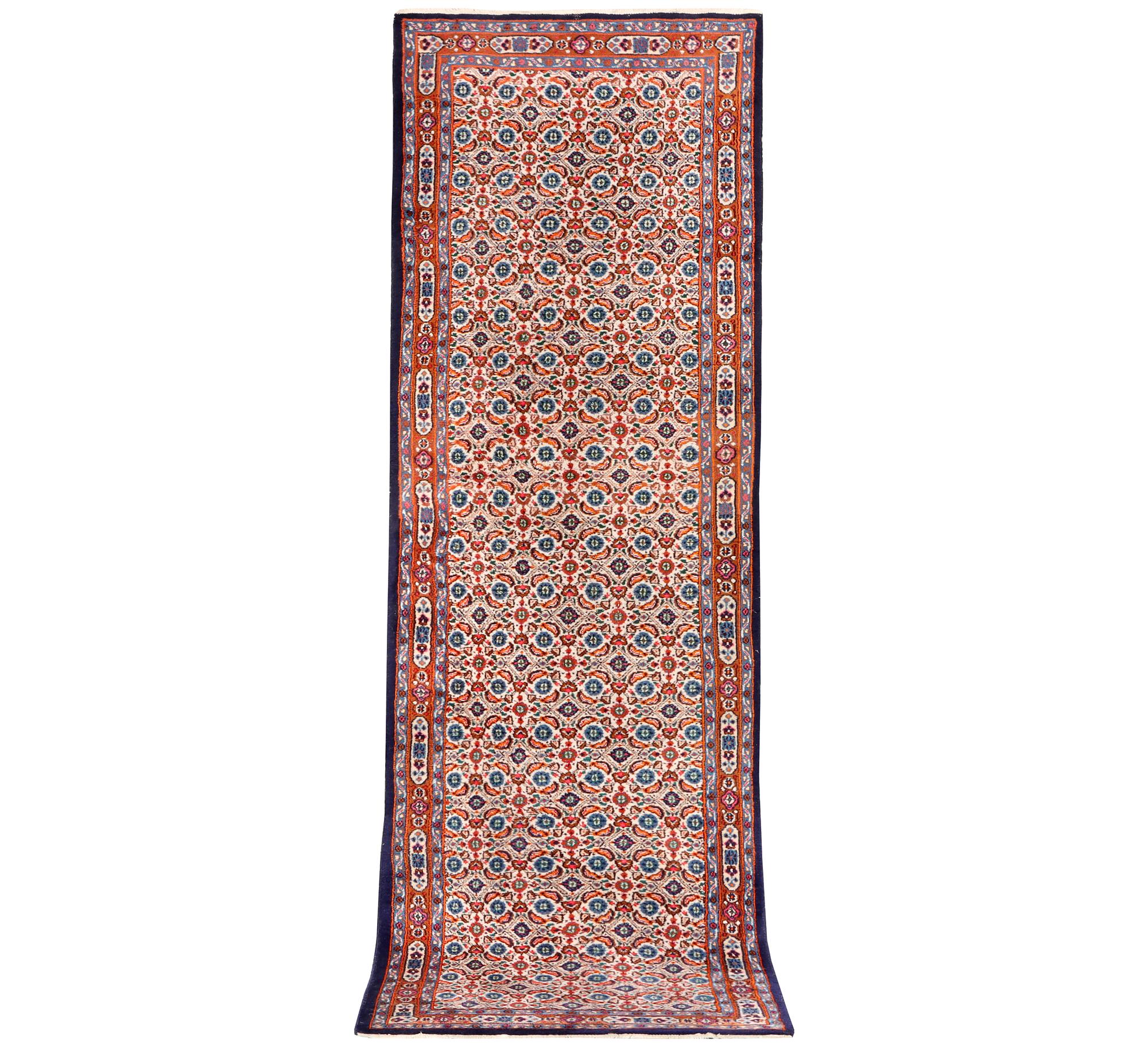 A runner carpet, Moud, x. 295 x 84 cm.